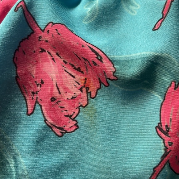 Men's Lined Swim Trunks 2-in-1 Swim Suit | Medium | Floral Pattern | 30 - 32 - Picture 7 of 7